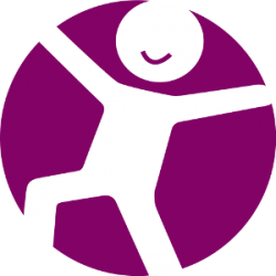 Logo of Mobilize Me - a purple circle with a person inside